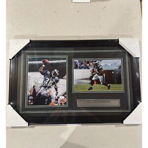 Brian Westbrook signed autographed 8x10 SBXXXIX photo collage framed JSA